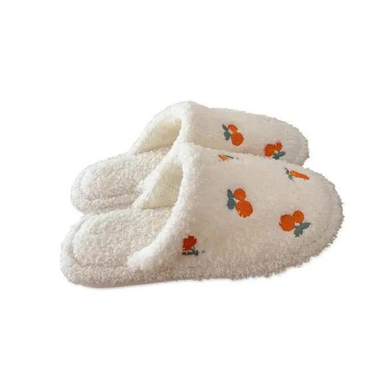 Ladies Pure Cotton Slippers Indoor Non-slip Slippers Soft Bottom Household Casual Slippers Keep Warm in Autumn and Winter