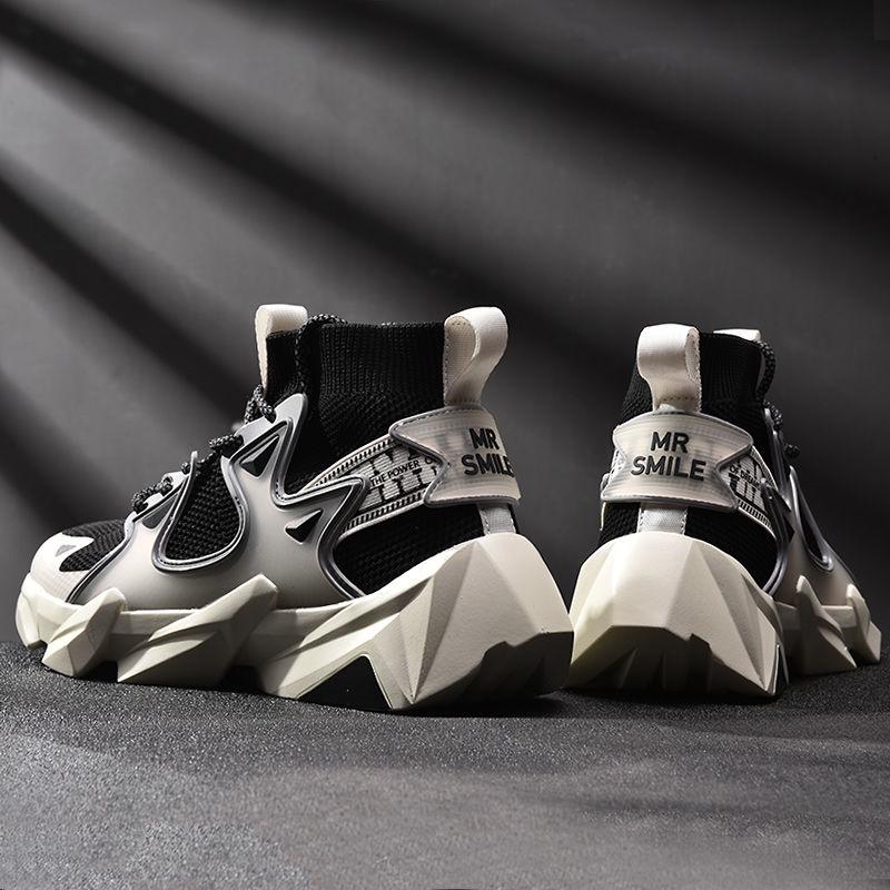 Original Retro Basketball Shoes for Men Air Shock Outdoor Trainers Light Sneakers Young Teenagers High Boots Basket