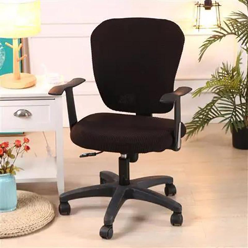 Two-piece Corn Wool Split Chair Cover Computer Office Universal Chair Cover