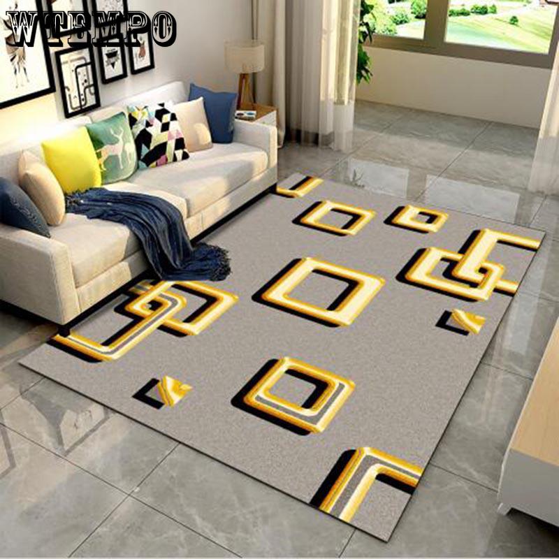 Rustic Style Bedroom Study Rectangular Big Size Carpet Large Area Carpets for Living Room Soft Rugs