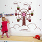 Children's room kindergarten play bedroom stickers wallpaper animal family wall sticker
