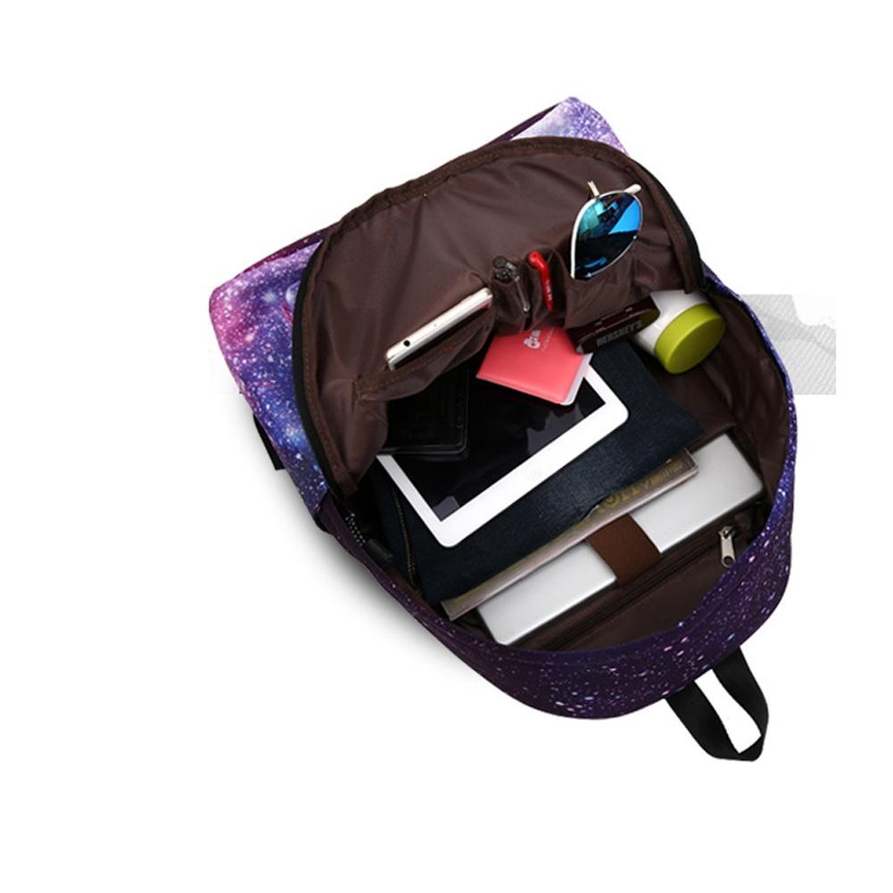 Galaxy School Bag Backpack for Teen Teenage Girls Kids, Unisex Collection Canvas