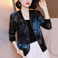 Long Sleeve Jacket Summer Women's Loose Jacket Casual Sunscreen Thin Print Baseball Uniform
