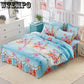 Cotton Bed Skirt Bed Flat Fitted Sheet Bedding Bed Sets Geometric Pattern Queen King Size