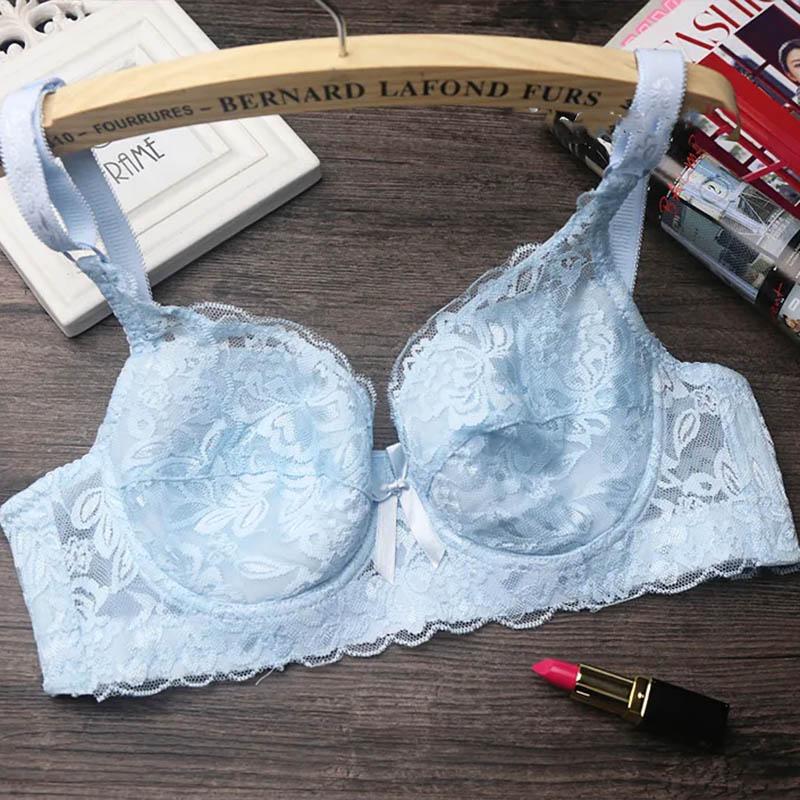 Ultra-thin No Sponge Bra Large Size Full Cup Big Cup Gathering Anti-sagging Sexy Thin Mould Cup Rear Four Row Buckles Breathable Bra