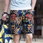 Men's Summer Cotton and Linen Shorts Casual Loose Breathable Beach Pants Home Plus Size Five-point Pants