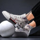 Summer Men's Shoes Net Red Graffiti High-top Canvas Shoes Men's Korean Style Trendy Shoes Men's All-match Casual Sneakers