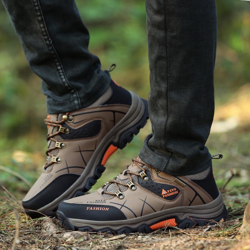 Oversized Shoes Hiking Shoes Men's Shoes Leather Shoes Outdoor Leisure Shoes Off-road Non-slip Shoes 39-47