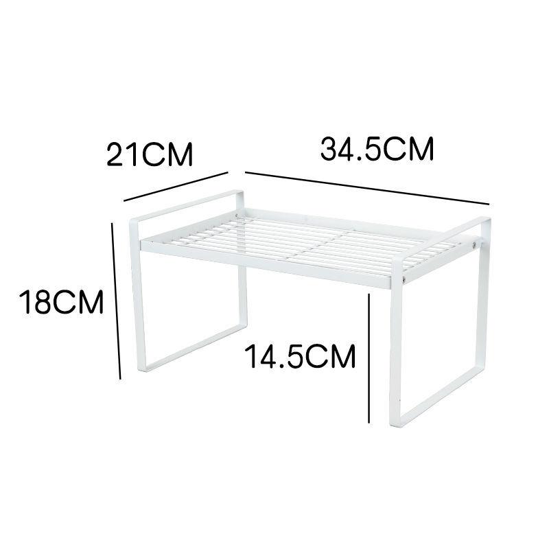 Kitchen Cabinet Layered Rack Desktop Storage Rack Storage Cabinet Inner Compartment Divider Single-layer Double-layer Pot Rack Kitchen Supplies