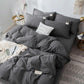 Modern Simple Pure Cotton Bedding Set Solid Color Four-piece Single Double Bed