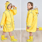 Kid Rain Coat Kawaii Cartoon Printed Raincoat Reflective Stripe Hooded Waterproof Clothes Boy Girl Windbreaker Windproof Rainweaer
