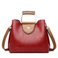 Genuine Leather Bag Women's Fashion Middle-aged Handbag Soft Leather Mother Shoulder Bag Cowhide Messenger Bag