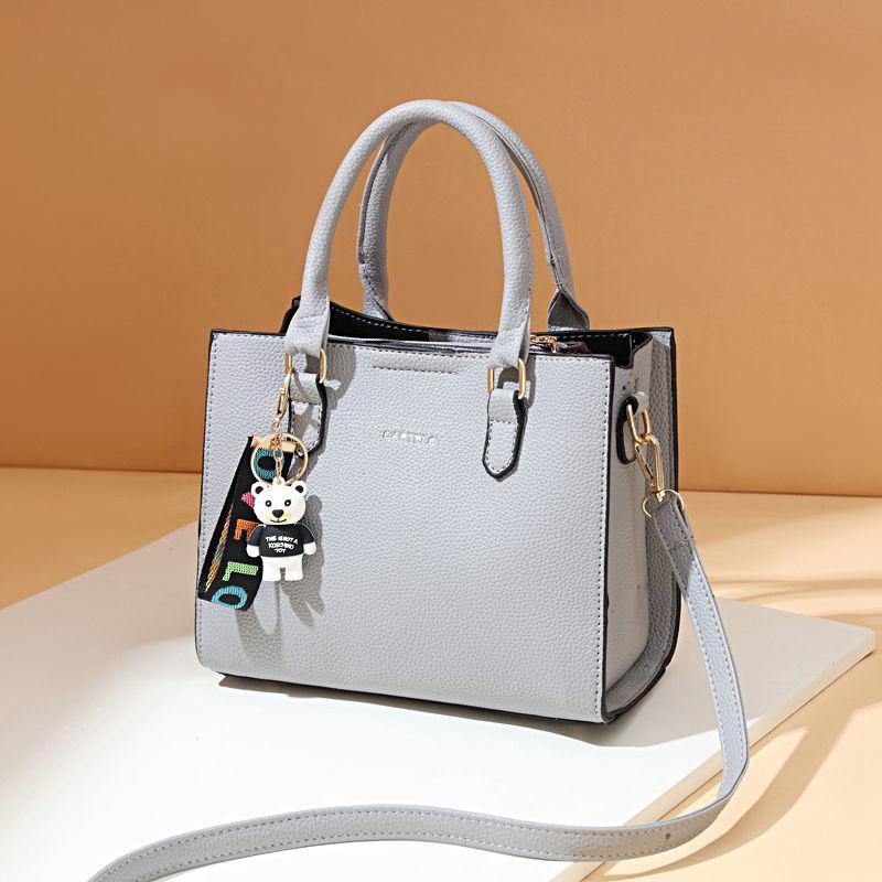 Trendy One-shoulder Messenger Female Bag Wild Mother Bag Large-capacity Portable Leather Bag