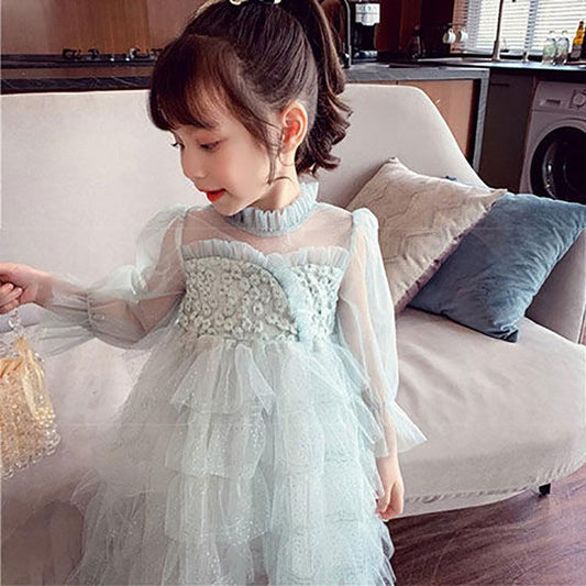 Girls' Dresses Children's Korean Style Western Style Net Gauze, Puffy Cake Dresses Little Girls, Princess Dresses Summer
