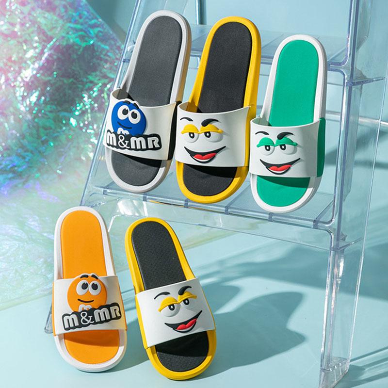 Slippers Women Summer Cute Cartoon Home Indoor Bathroom Bath Thick Bottom Outer Wear Non-slip Sandals and Slippers Men