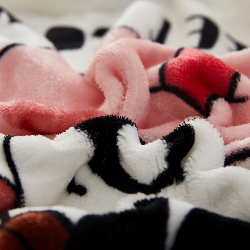 48X74cm Coral Velvet Pillowcase Plus Velvet Cute Pillowcase Flannel Cartoon Thick Bedding