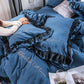 4 PCS Breathable Bed Cover Skin-friendly Cotton Bed Decoration Lace Wedding Bedding Set