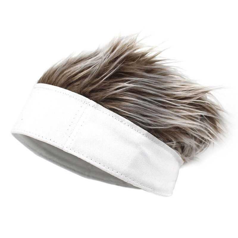 Simulation Wig Hat Hip Hop Cap Plush Additional Hair Neutral Elastic Cap Baseball Cap
