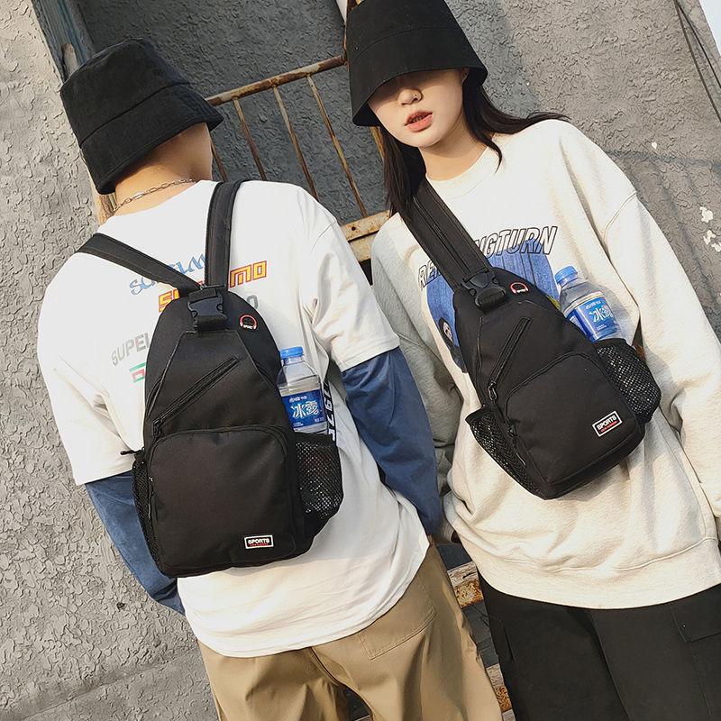 Fashion Ladies Cross-body Chest Bag Backpack Dual-use Large-capacity Male Trendy Brand Korean Version of The Wild Chest Bag Student Shoulder Bag