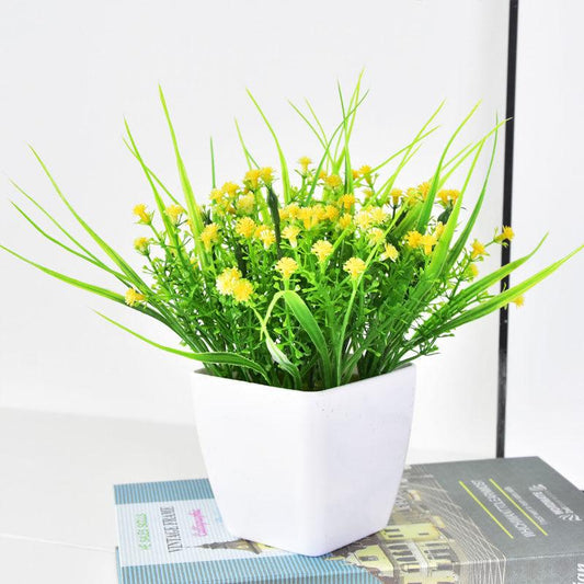 Decoration Plastic Rose Floral Home  Artificial Flower Simulation Flower Living Room Bedroom Decoration Small Potted Plant Set Decoration
