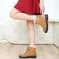 Winter Women's Artificial Plush Sneakers Waterproof Non-slip and Warm High-top Shoes