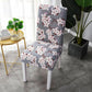 4PCS Elastic Printed Dining Chair Cover for Hotel Wedding Party Office Chair Covers Spandex Stretchable  Chair Cover