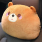 Cute Animal Car Neck Pillow and Lumbar Pillow Seat Support Pillow Breathable Relaxation Artifact