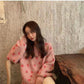 Autumn and Winter Knitted Strawberry Sweater Female Loose Round Neck Long Sleeved Sweater