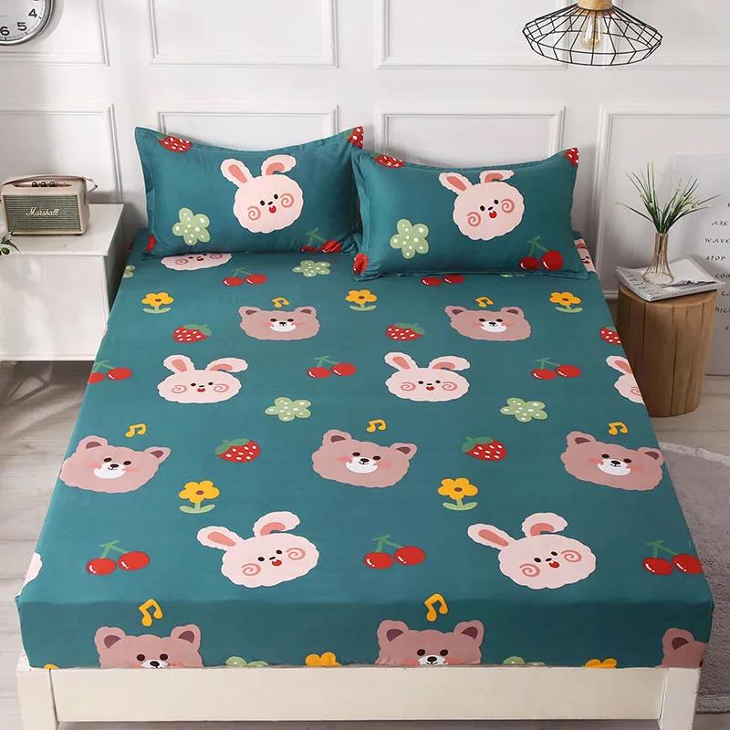 Mattress Cover Single-piece Non-slip Fixed All-inclusive Mattress Dust-proof Protective Cover Single Double Bedding