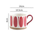 Hand-painted Breakfast Cup Oatmeal European Cute Yogurt Cup Home Net Red Milk Cup Large Capacity Cereal Mug