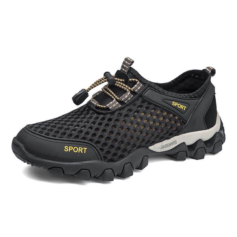 Plus Size 38-46 Summer Men Sneakers Hiking Shoes Lightweight Breathable Basketball Running Shoes Deodorant Mesh Shoes