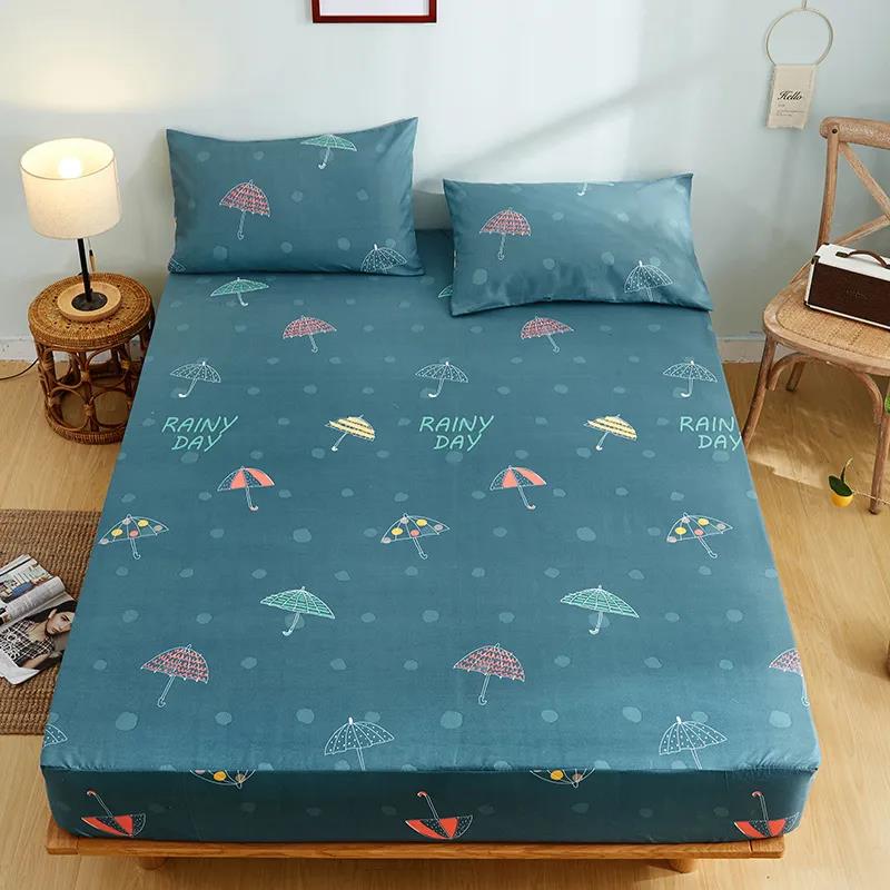 Single Piece Non-Slip Mattress Cover Home Textile Mattress Dust Protector Double Simmons Mattress Cover