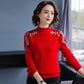 Sweater Women's Half Turtleneck Pullover Knitwear Top Embroidered Loose Pure Color Trending Sweater Autumn and Winter Lady Style