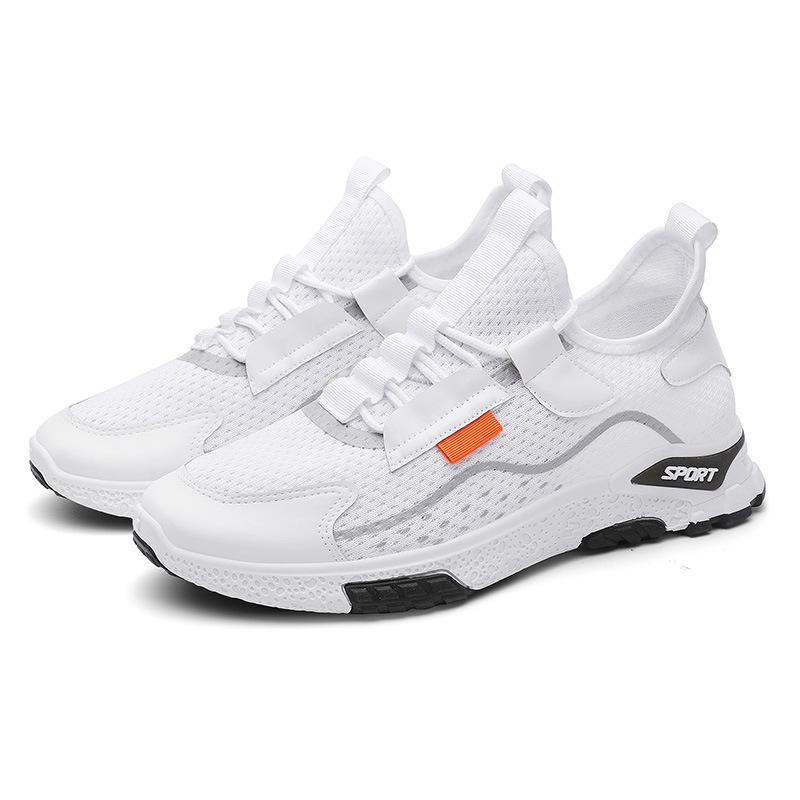 Summer Breathable Net Shoes Trend Men's Shoes Korean Net Red Shoes Casual Sports Board Shoes White Shoes