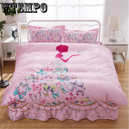 Cotton Bed Skirt Mattress Cover Petticoat Twin Queen Bed Skirts Bedspread bedding sets