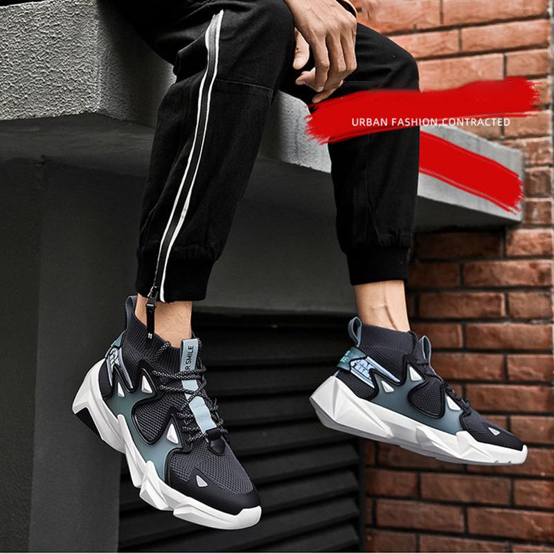 Original Retro Basketball Shoes for Men Air Shock Outdoor Trainers Light Sneakers Young Teenagers High Boots Basket