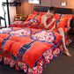 Winter Fleece Bedding Set Duvet Cover Flannel Flat Sheet 4pcs Bed Linen Home Bedclothes Caroset