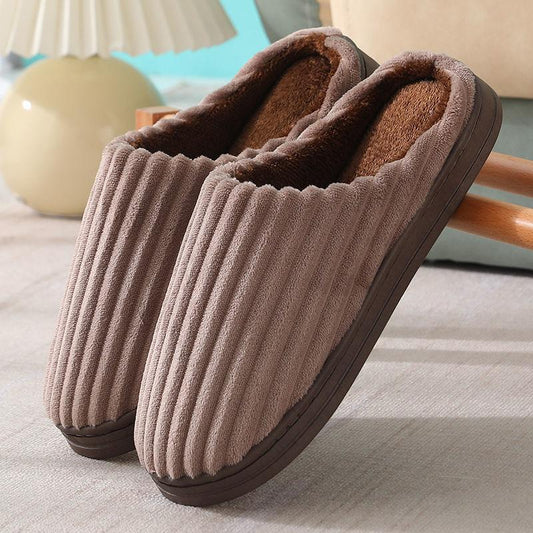 Winter Couples Home Warm Non-slip Cotton Slippers Large Size Thick-soled Cute Indoor Cotton Slippers