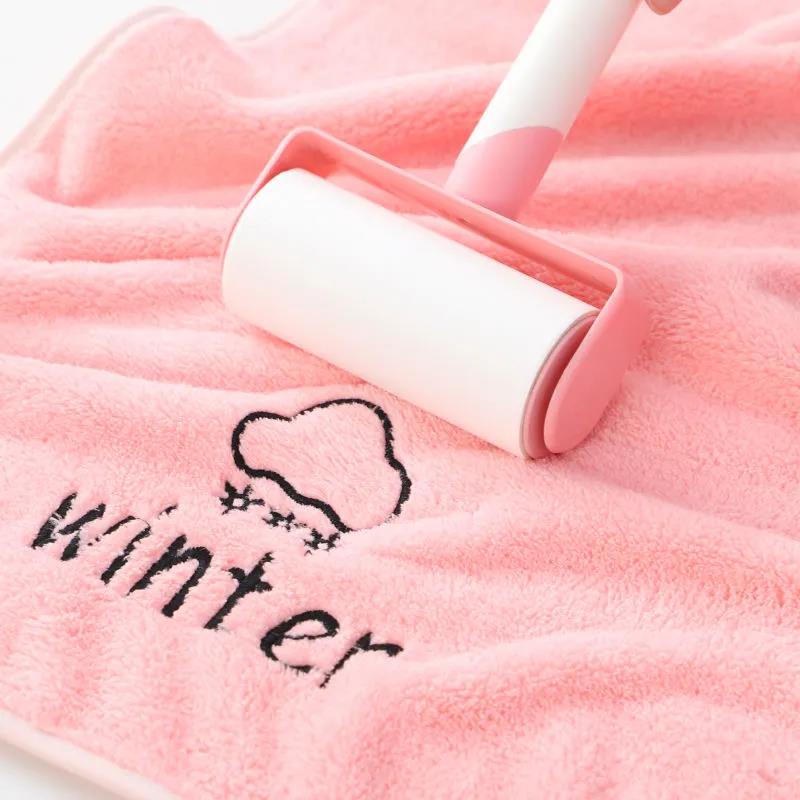Quick Dry Soft Four Colors High Absorbent Face Towel Thick Cotton Solid Color Bathroom Beach Towels for Adults and Kids
