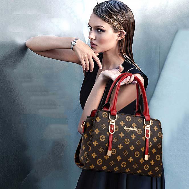 Messenger Mother Bag Leather Women's Bag Handbag Large Capacity High-level Big Bag Fashion Wild Ladies Bag