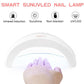 Pofulove UV led nail lamp Nail Dryer 25pcs Led Nail Lamp for Curing All Gels  Sensor USB Charge 48W