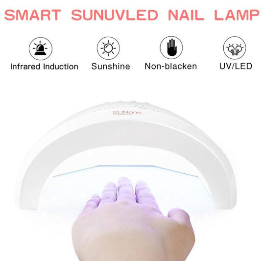Pofulove UV led nail lamp Nail Dryer 25pcs Led Nail Lamp for Curing All Gels  Sensor USB Charge 48W
