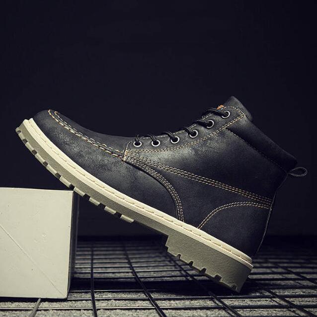 Autumn Martin Boots Men's Boots Men's Work Shoes Military Boots British High Top Shoes Men's Boots