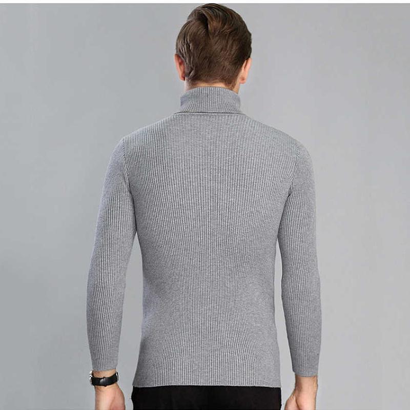 Sweater Men 2019 Casual Pullover Men Autumn Winter Turtleneck Sweaters Knitted Brand Male Sweaters
