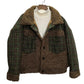 Lamb Wool Stitching Short Coat 2021 Autumn and Winter Plaid Wool Short Coat Cotton-padded Jacket Women