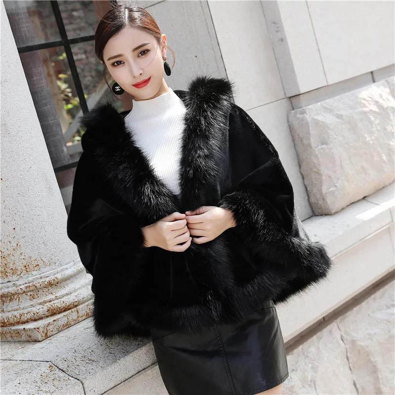 Plush Jacket Women's Lamb Cashmere Short Section Plus Cotton Thickening Slim Slimming Fur Shawl