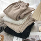 Large Size Mink Velvet Knitted Pants Women Winter Fat Mm High Waist Drape Loose Trousers Plus Velvet Thickened Outer Pants