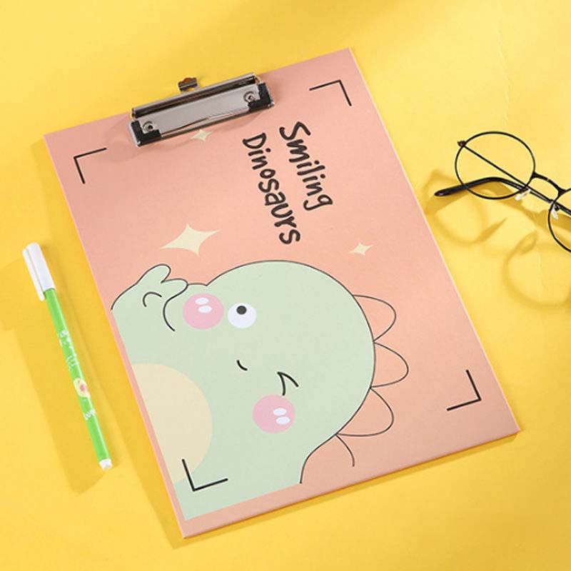 Cartoon A4 Folder Student Simple Test Paper Clip Stationery Information Board Clip Pad