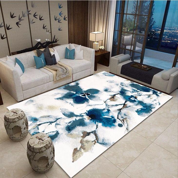 Abstract Ink Painting Carpet for Living Room Bedroom Anti-slip Large Rug Floor Mat Carpets Area Rugs
