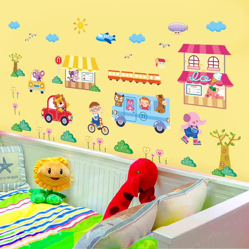 [Happy Street] Wall Sticker The third generation removable wall sticker PVC transparent film